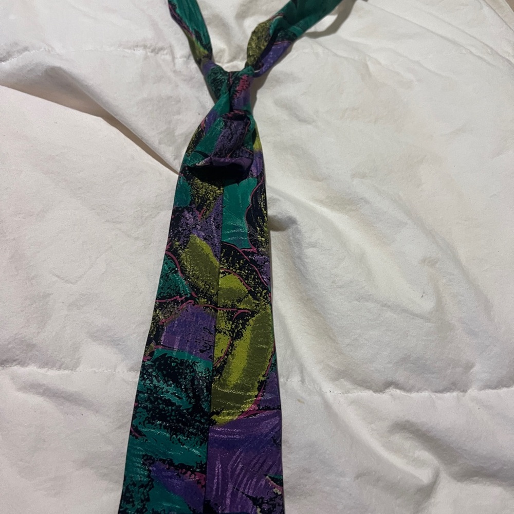Havana Fashion Colorful Abstract Tie Made in England